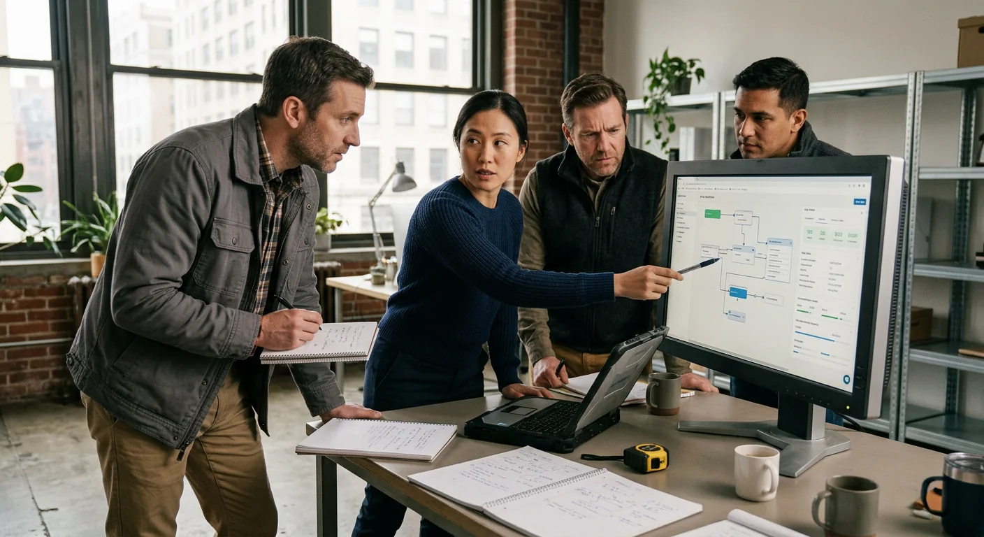 Post-deployment walkthrough of an automated workflow with a local client team