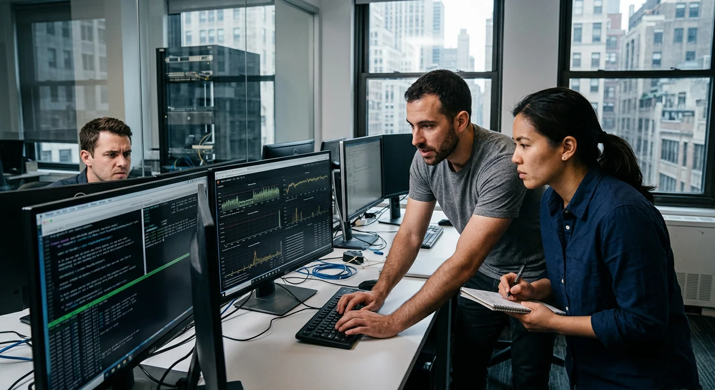 Team testing AI chatbot responses against real load conditions before release