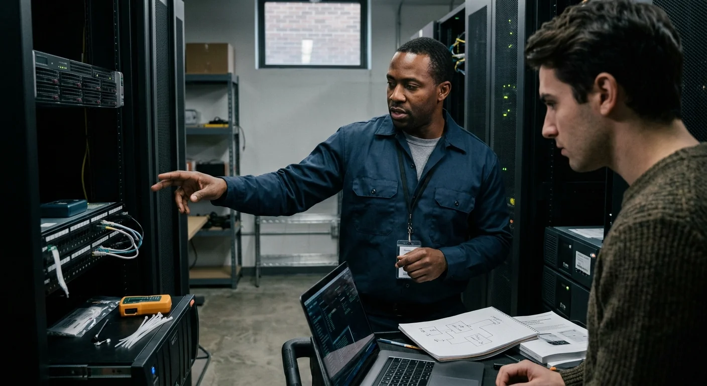 Operations team reviewing automated workflow dashboards in a New York office