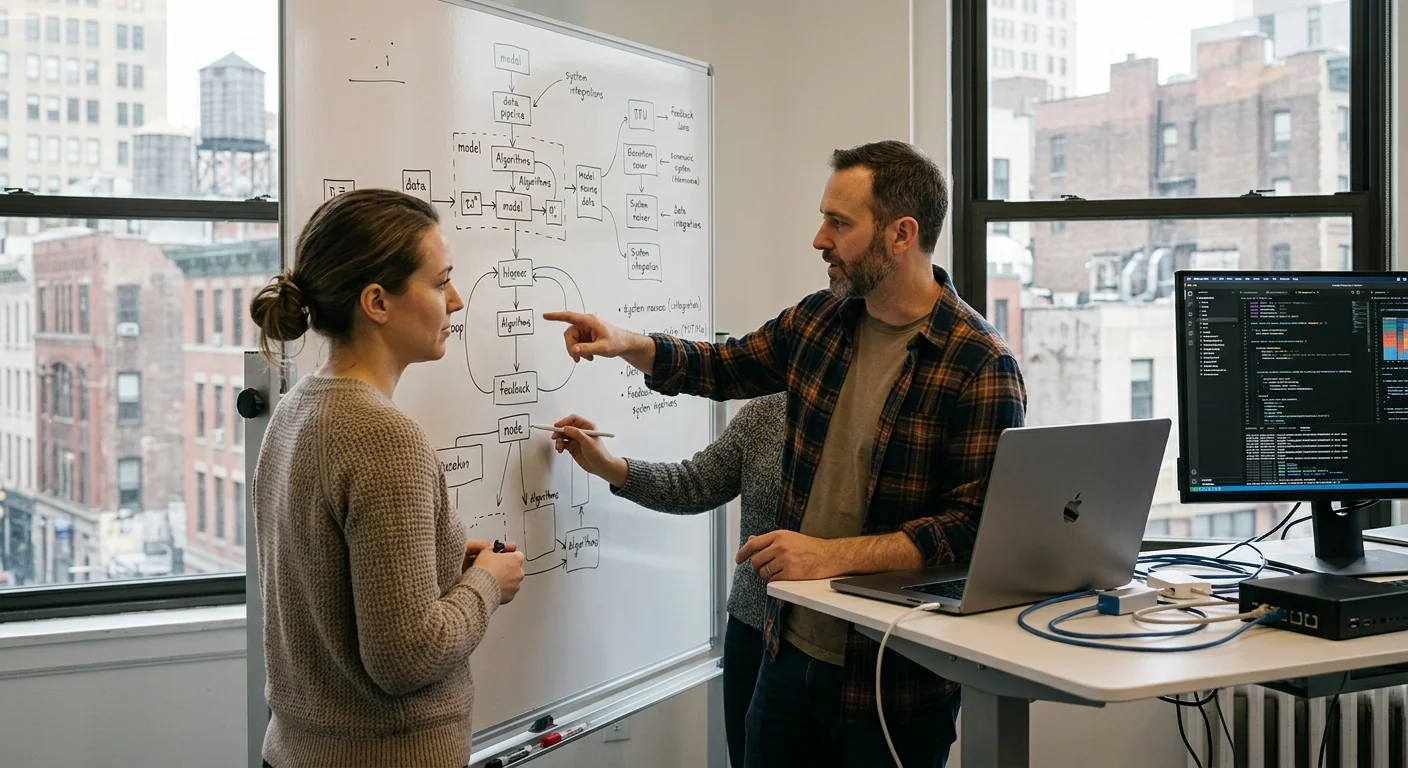 AI chatbot interface being configured for a New York service business