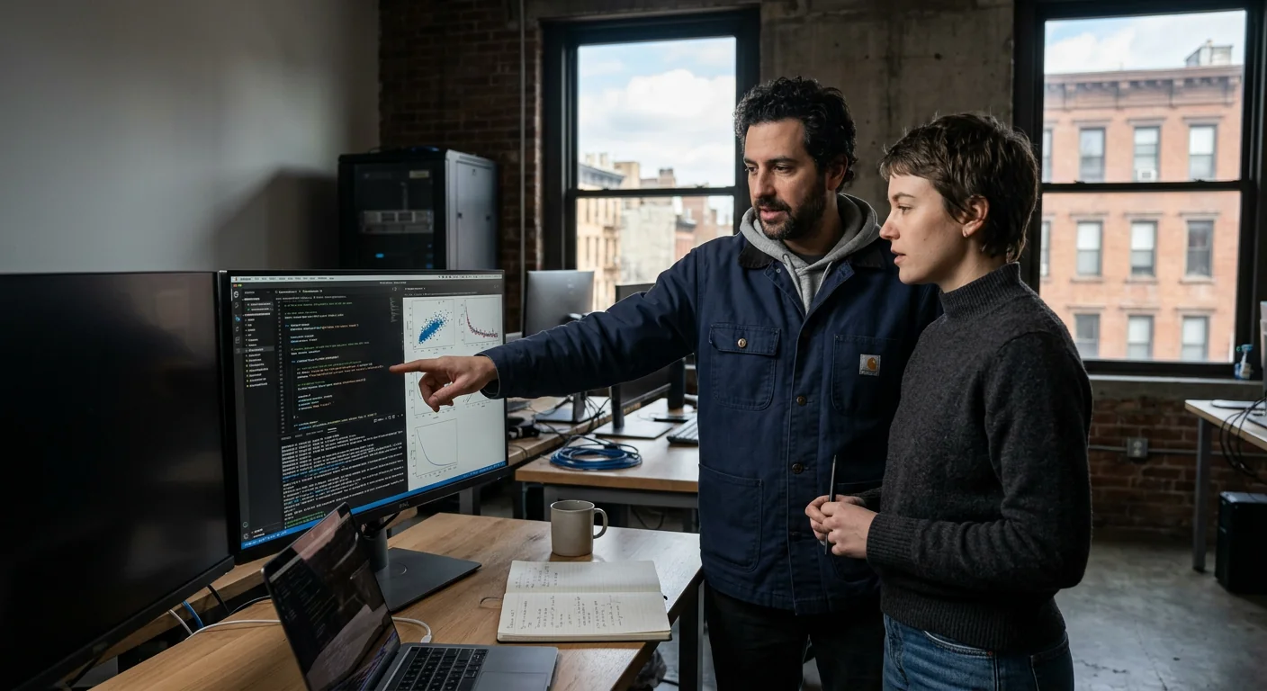 Operations team reviewing automated workflow dashboards in a New York office