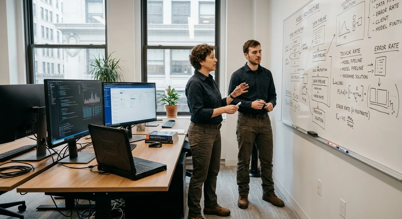 Engineer configuring automated data integrations for a New York business