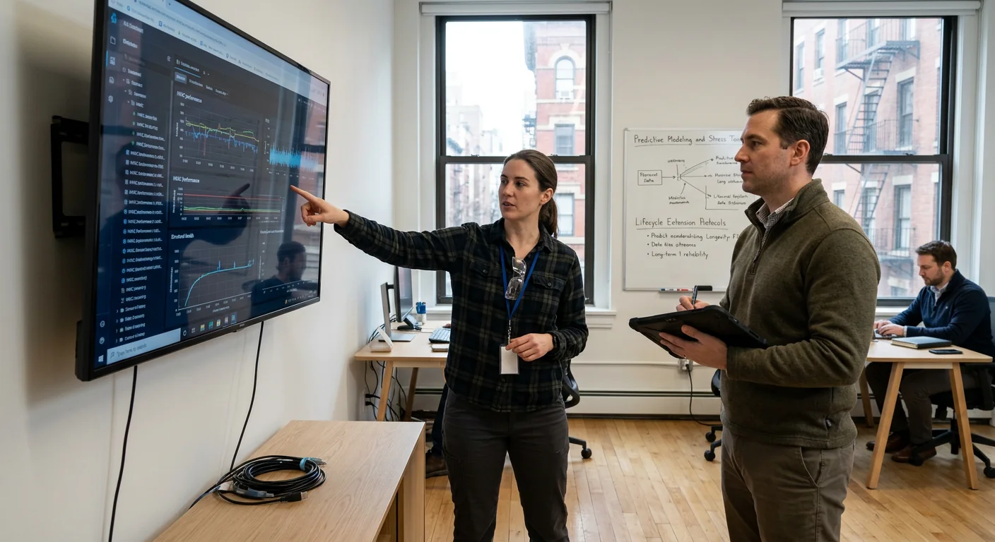 Consultant mapping process automation cost factors on a whiteboard for a New York business